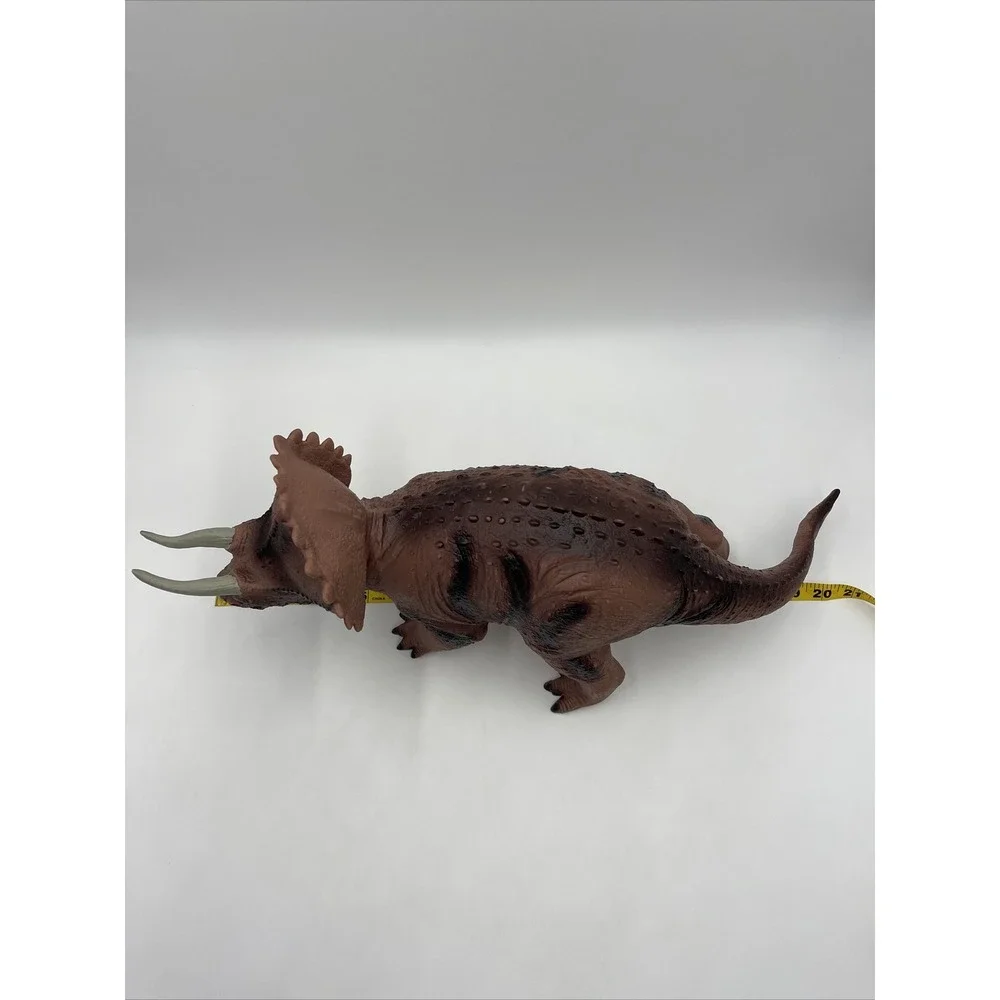 Triceratops Dinosaur Electronic Toy with Sounds Squeezable Rubber 20